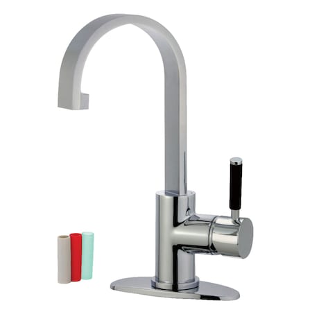 Fauceture LS8211DKL Kaiser Single-Handle Bathroom Faucet Drain, Polished Chrome LS8211DKL